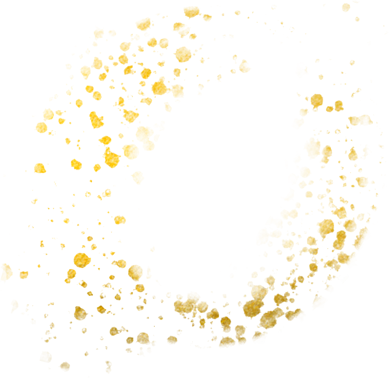 Gold Abstract Spots Illustration